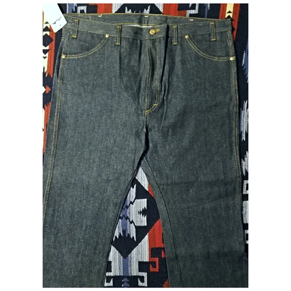 VINTAGE 80's DEADSTOCK DAKOTA BY 5 BROTHERS RAW DENIM JEANS- SIZE 42X32